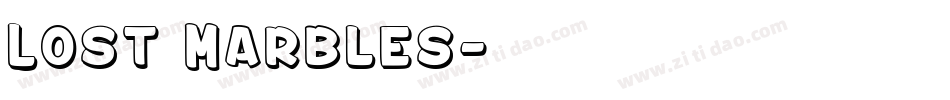 Lost Marbles字体转换